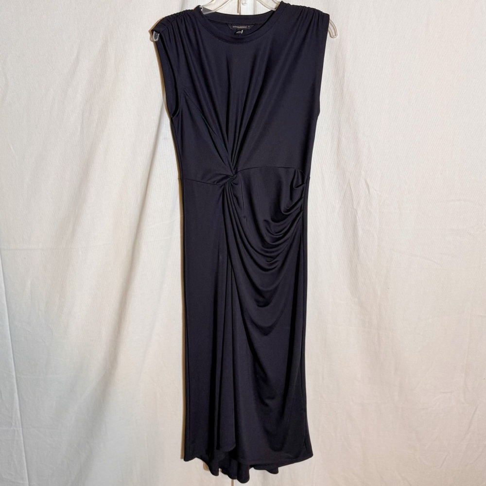 Banana republic // NWT black Twist waist career wear midi dress size small
